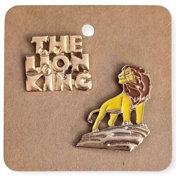 Lion King Disney Tiny Pins: Simba at Pride Rock with Logo